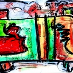 Action Painting auf kleinen Formaten
