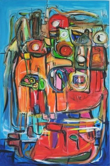 Künstlerleid Acrylgemälde von Etelka Kovacs-Koller