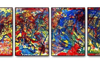 Kick-Off Action Painting mit Etelka Kovacs-Koller