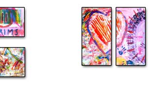 Kunstwerke von der Action Painting Teamaktivität in München