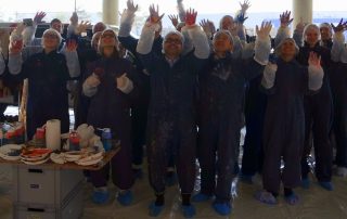 TeilnehmerInnen der Action Painting Teamaktivität in München