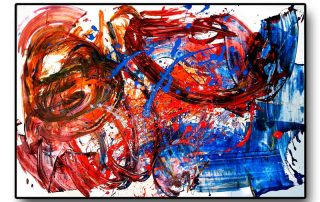 Innovationsteam Action Painting großformatiges Teampainting