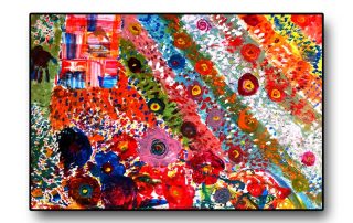 Innovationsteam Action Painting großformatiges Teampainting