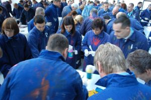 Teambuilding Teampainting gemeinsam malen