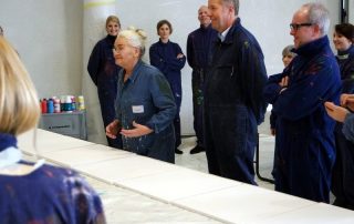 Kreativ Workshop Universität Witten Herdecke TeinehmerIInnen malen individuelle Bilder