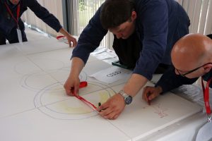 Malen im Team kreative Teambuilding Aktion im Horchmuseum Zwickau