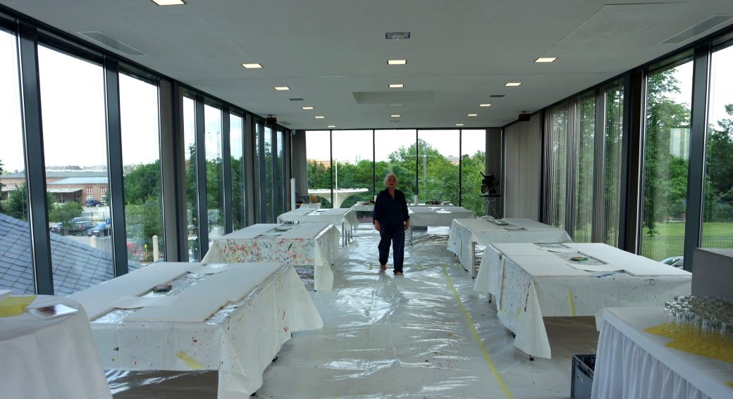 Künstlerin Etelka Kovacs-Koller im Horchmuseum Zwickau 