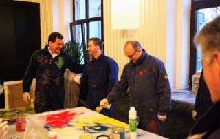 Teambuilding Kreativlabor in Mannheim Mitarbeiter Event malen