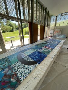 Teamevent Logo malen mit Etelka Kovacs-Koller